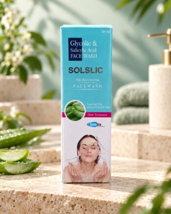 Solslic Glycolic and Salicylic Acid Face Wash 60ml